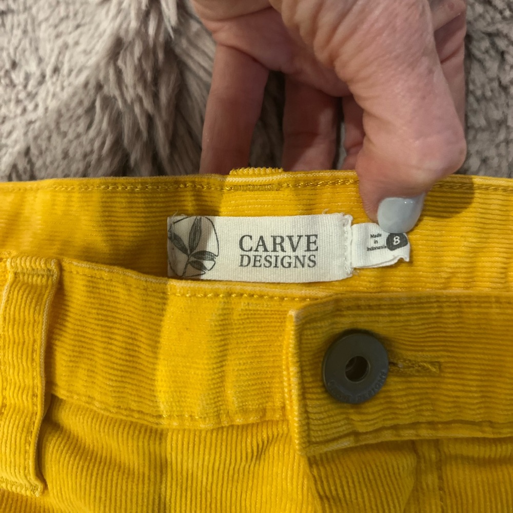 Carve Design shorts, 4-inch corduroy with raw hem…SOOOO COMFY!
